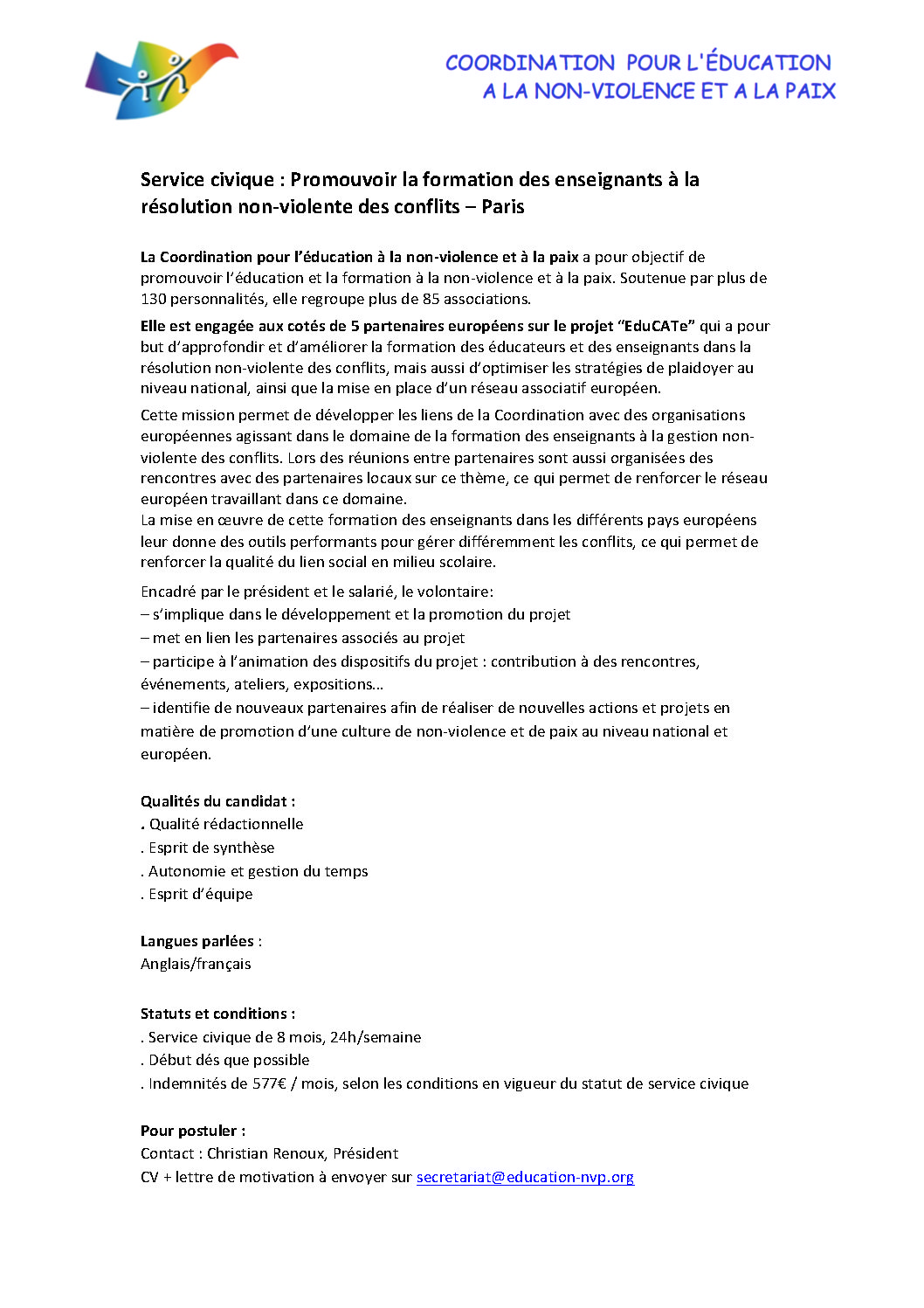 rencontre partenaires éducation