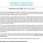 Fondation de Corse Umani - Non-violence : un credo pour la Corse