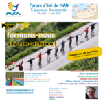 Forum d'été du MAN - Formations à la non-violence